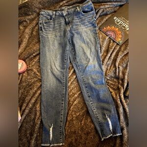 Maurices Women's Skinny Jeans in Faded Blue Wash